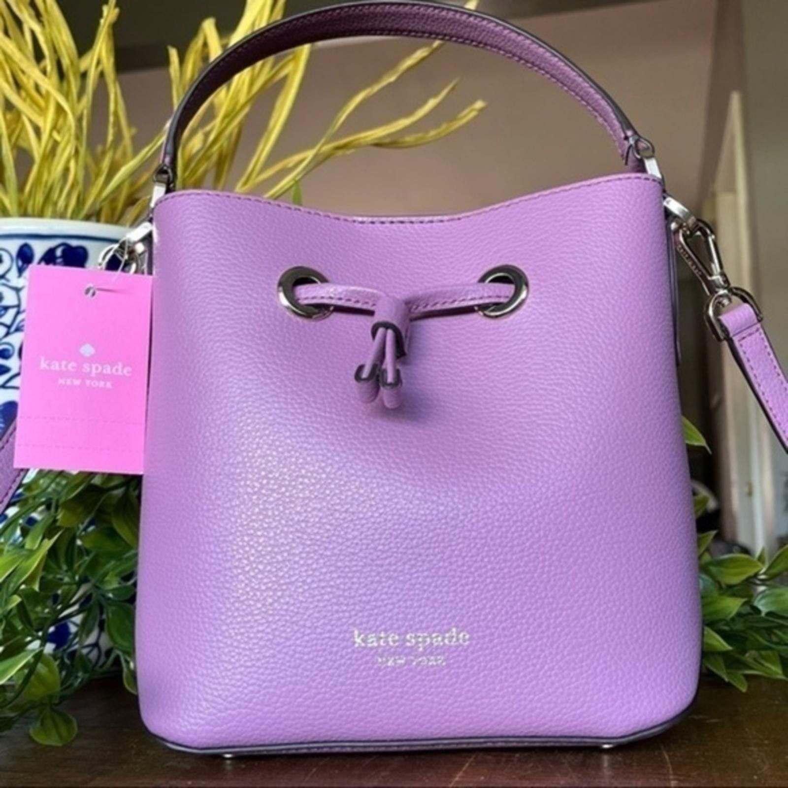 Kate Spade Kate Spade Purple Bucket Bag Crossbody NWT Size ONE SIZE - 1 Thumbnail
