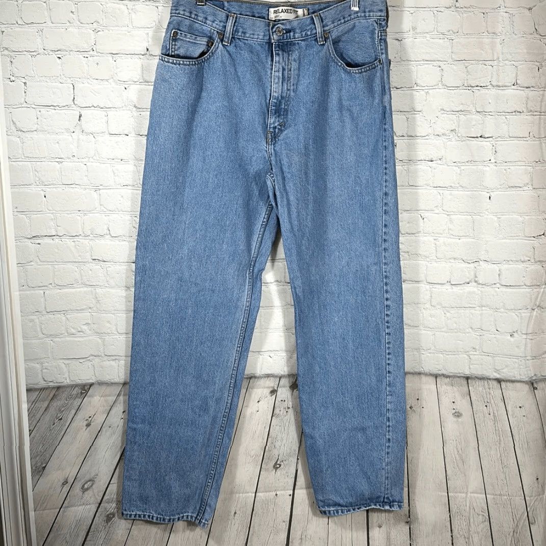 Levi's VINTAGE Levi's Jeans 550 Relaxed Fit Men 36 x 34 Blue Light Wash Inseam 34 Mens Size US 36 / EU 52 - 2 Thumbnail
