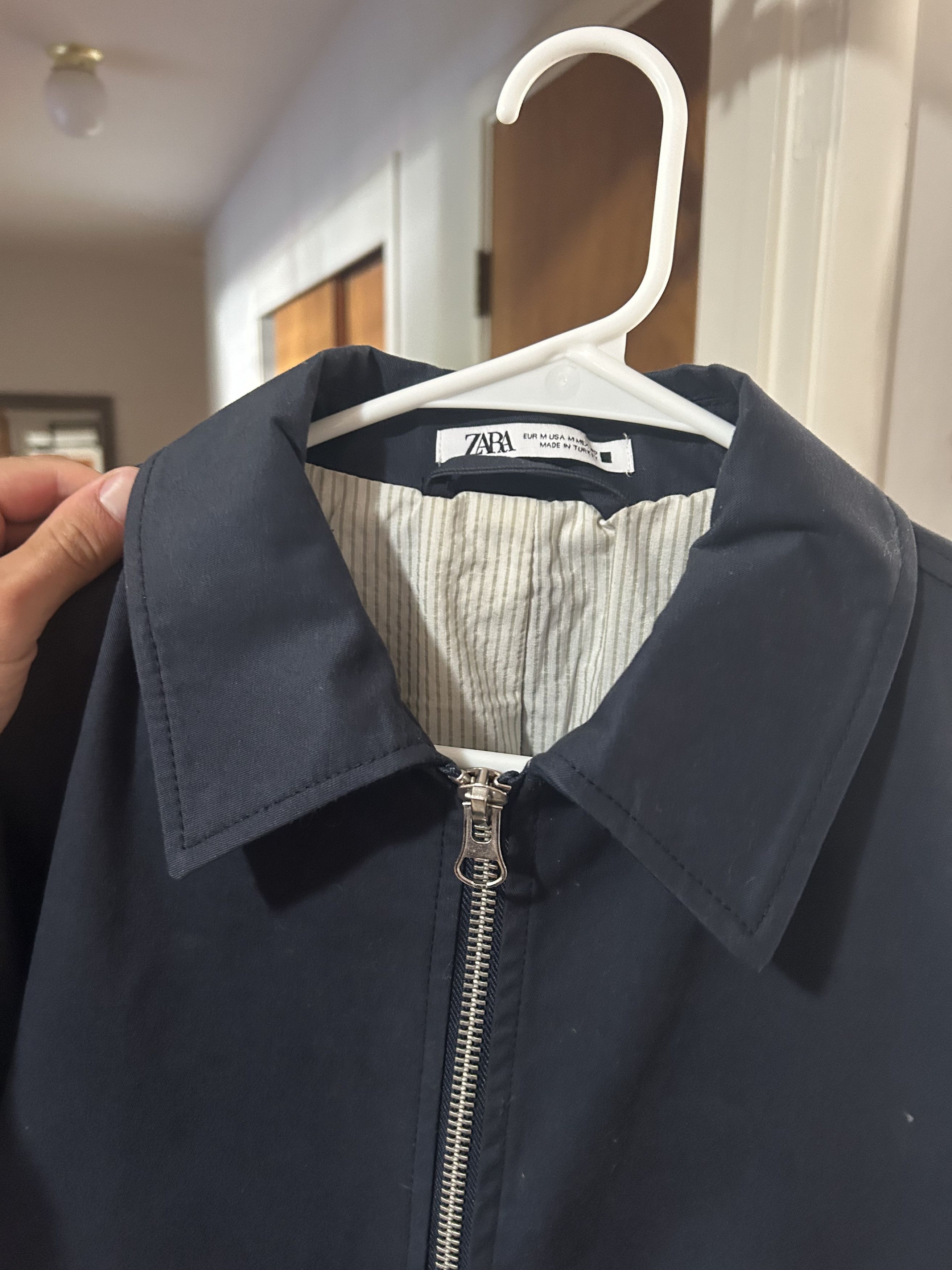 Zara Zara Navy Blue Pocket Jacket Size US M / EU 48-50 / 2 - 4 Thumbnail