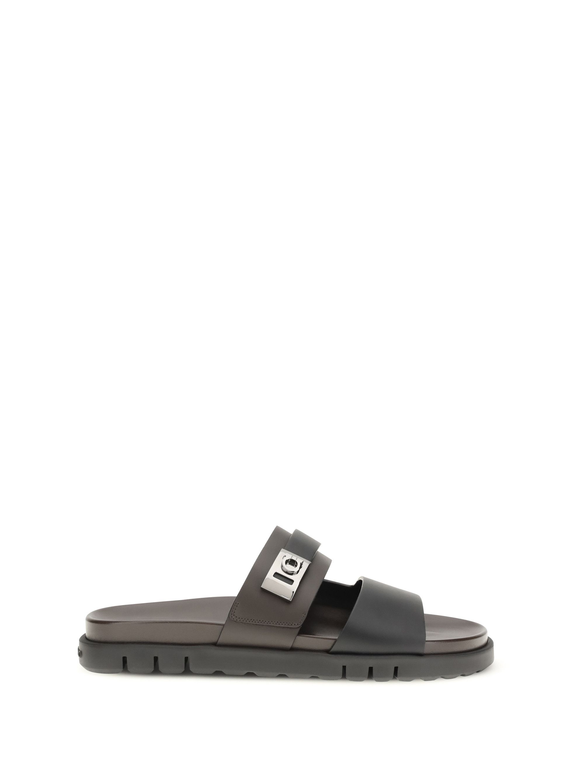 Salvatore Ferragamo Double-strap leather Sandals Size US 9 / EU 42 - 1 Thumbnail