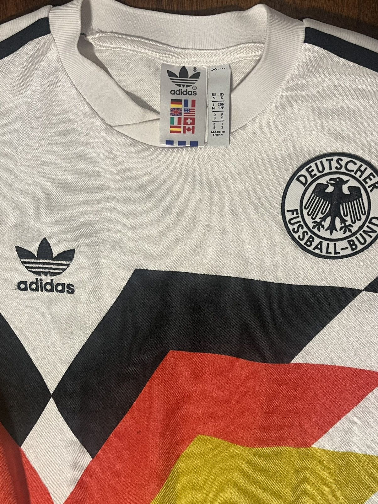 Adidas × Vintage Vintage Retro Adidas Originals Germany Soccer Jersey Size US S / EU 44-46 / 1 - 3 Thumbnail