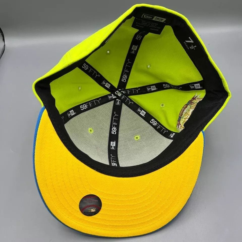 New Era Milwaukee Brewers Hat Men 7 1/2 59Fifty New Era Fitted Cap Size ONE SIZE - 4 Thumbnail