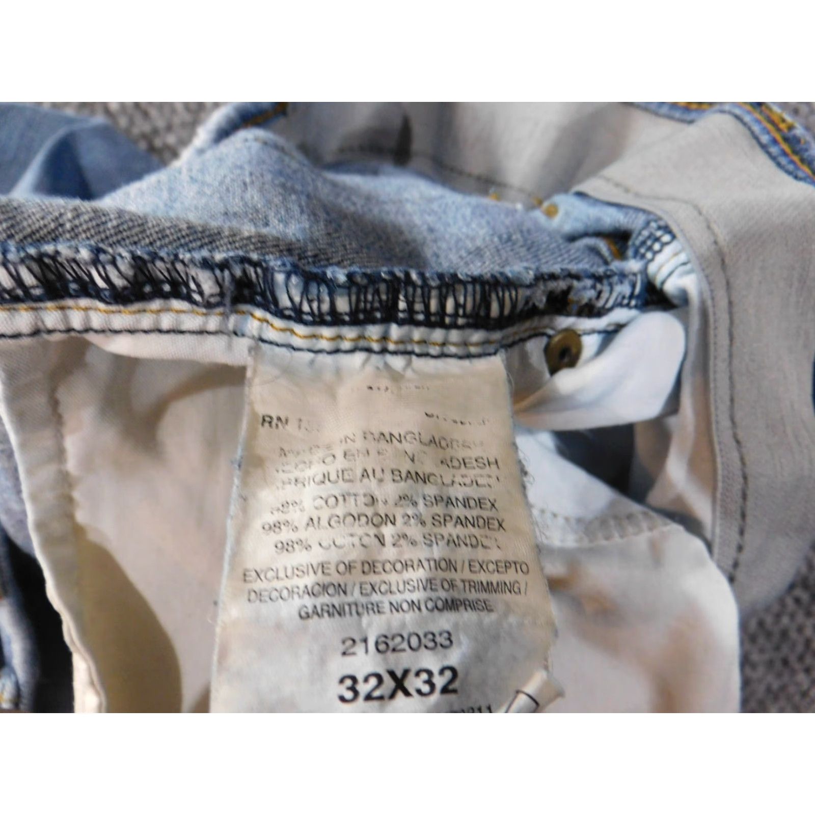 Lee Lee Jeans Mens 32x30 Blue Regular Fit Straight Leg Stretch Waist Light Wash Denim Cotton Pants Mens Regular Fashion Jeans Size US 32 / EU 48 - 6 Thumbnail