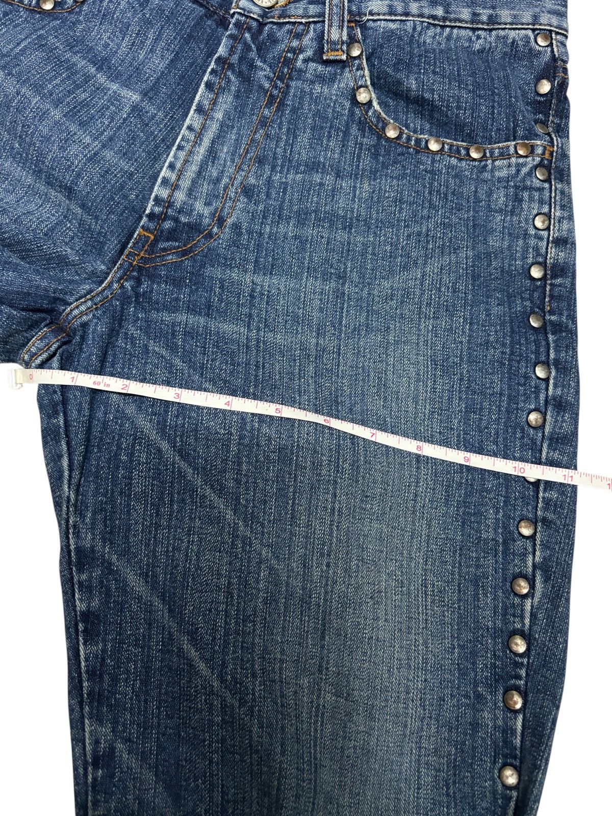 Energie Y2K Energie Italy Studded Flare Denim Jeans Size 29" - 12 Thumbnail