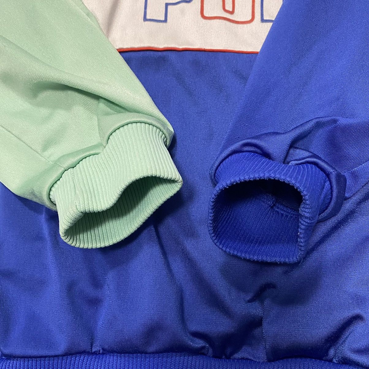 Puma × Vintage Vintage 90s Puma 1/4 Zip Retro Hoodie Athletics Size US M / EU 48-50 / 2 - 3 Thumbnail