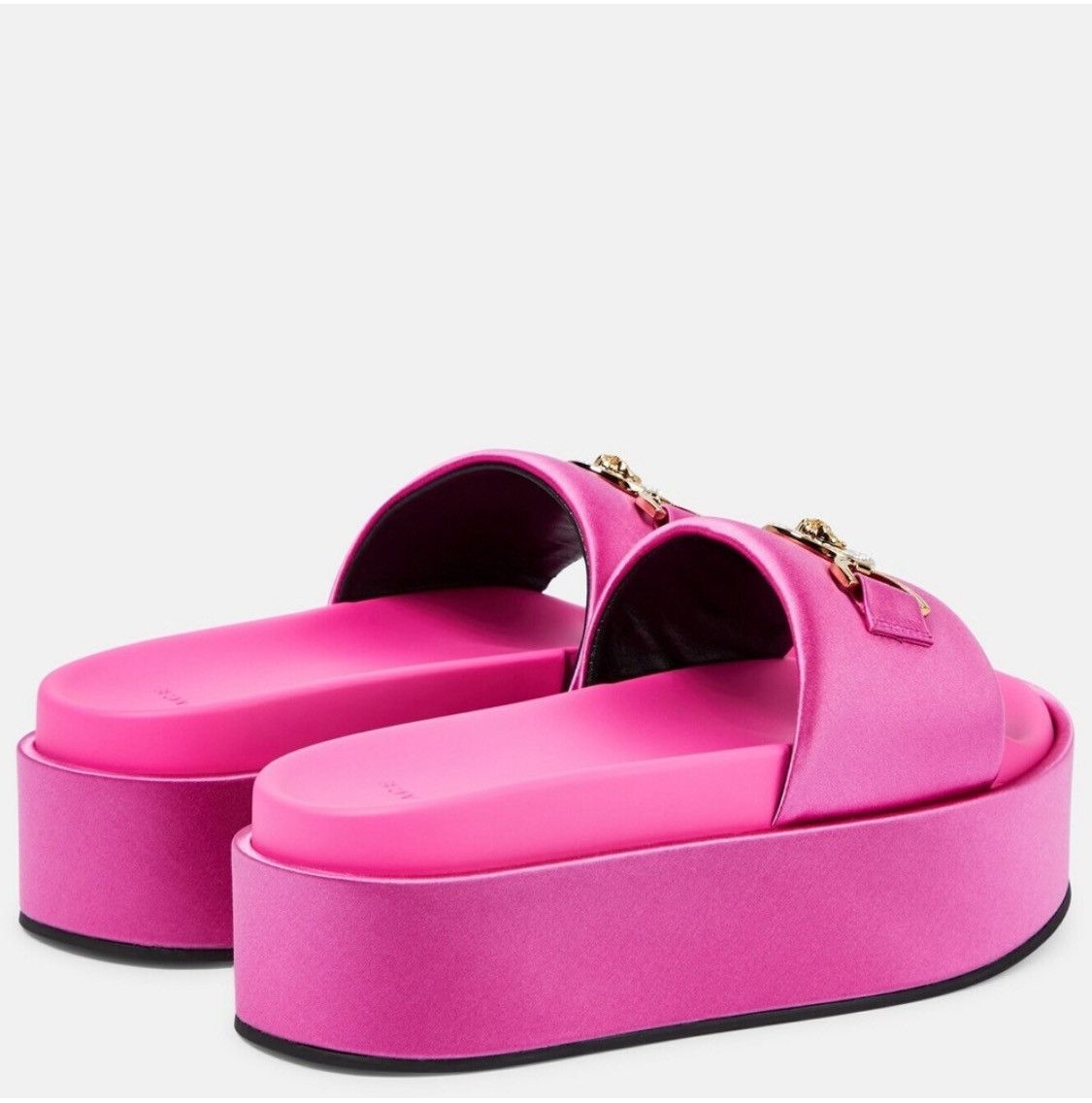 Versace Versace - Medusa Biggie satin platform sandals Size US 6 / IT 36 - 5 Thumbnail