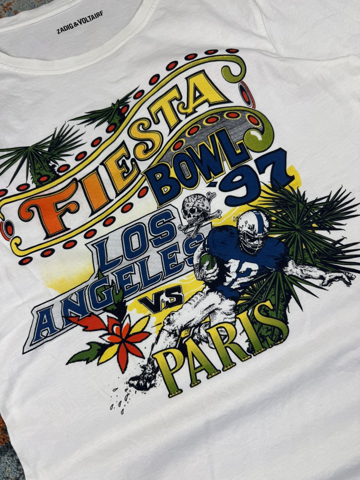 Zadig & Voltaire Zadig & Voltaire fiesta bowl american football graphic tee Size S / US 4 / IT 40 - 4 Thumbnail