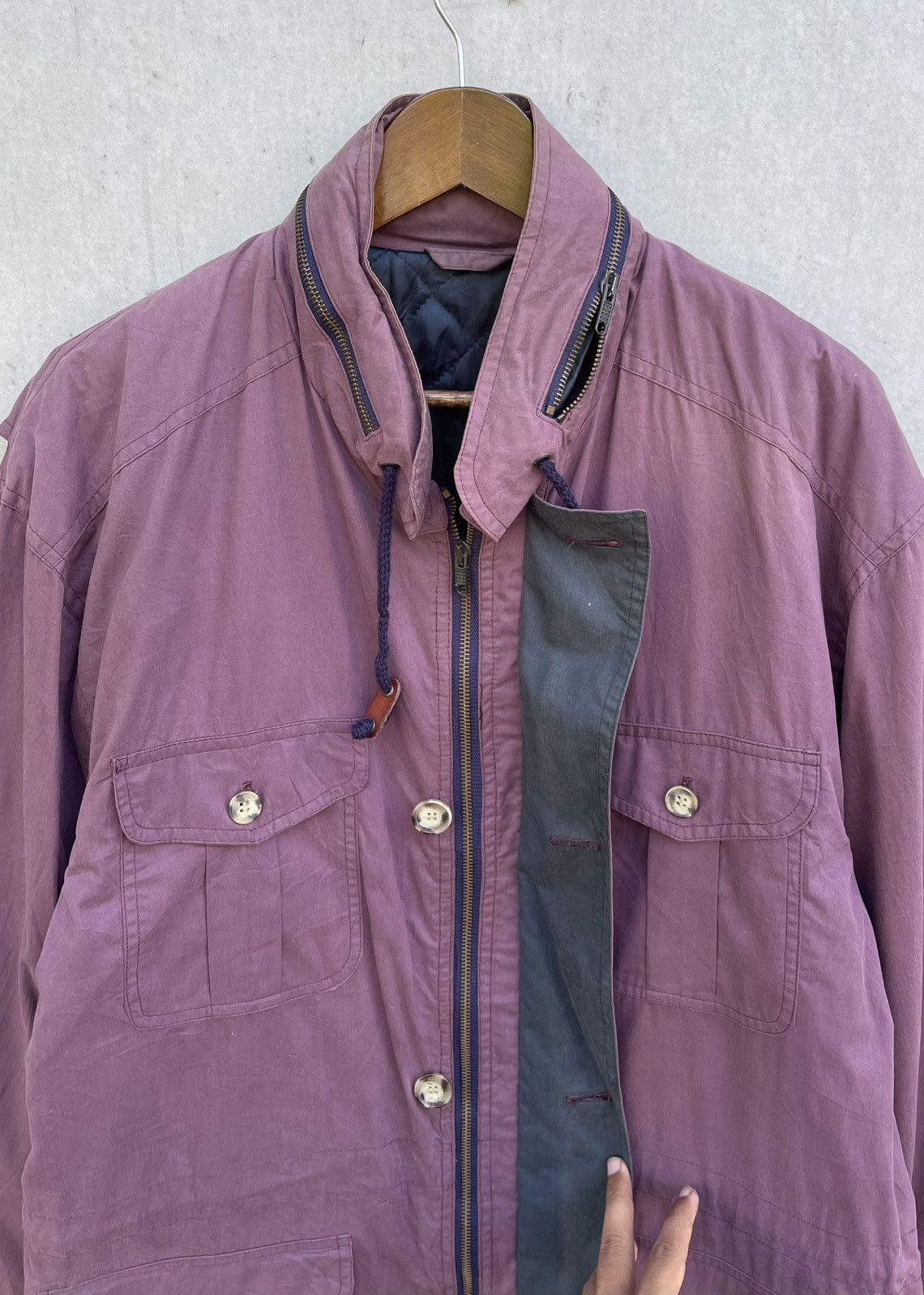 Alfred Dunhill 🔥VINTAGE 90'S DUNHILL ITALY UTILITY STYLE CHORE JACKET Size US XL / EU 56 / 4 - 6 Thumbnail
