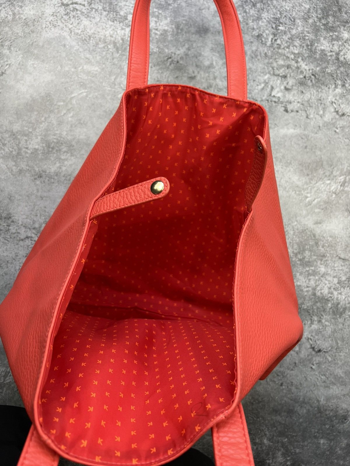 Kenzo Kenzo Parfums Orange Leather Bag Size ONE SIZE - 3 Thumbnail