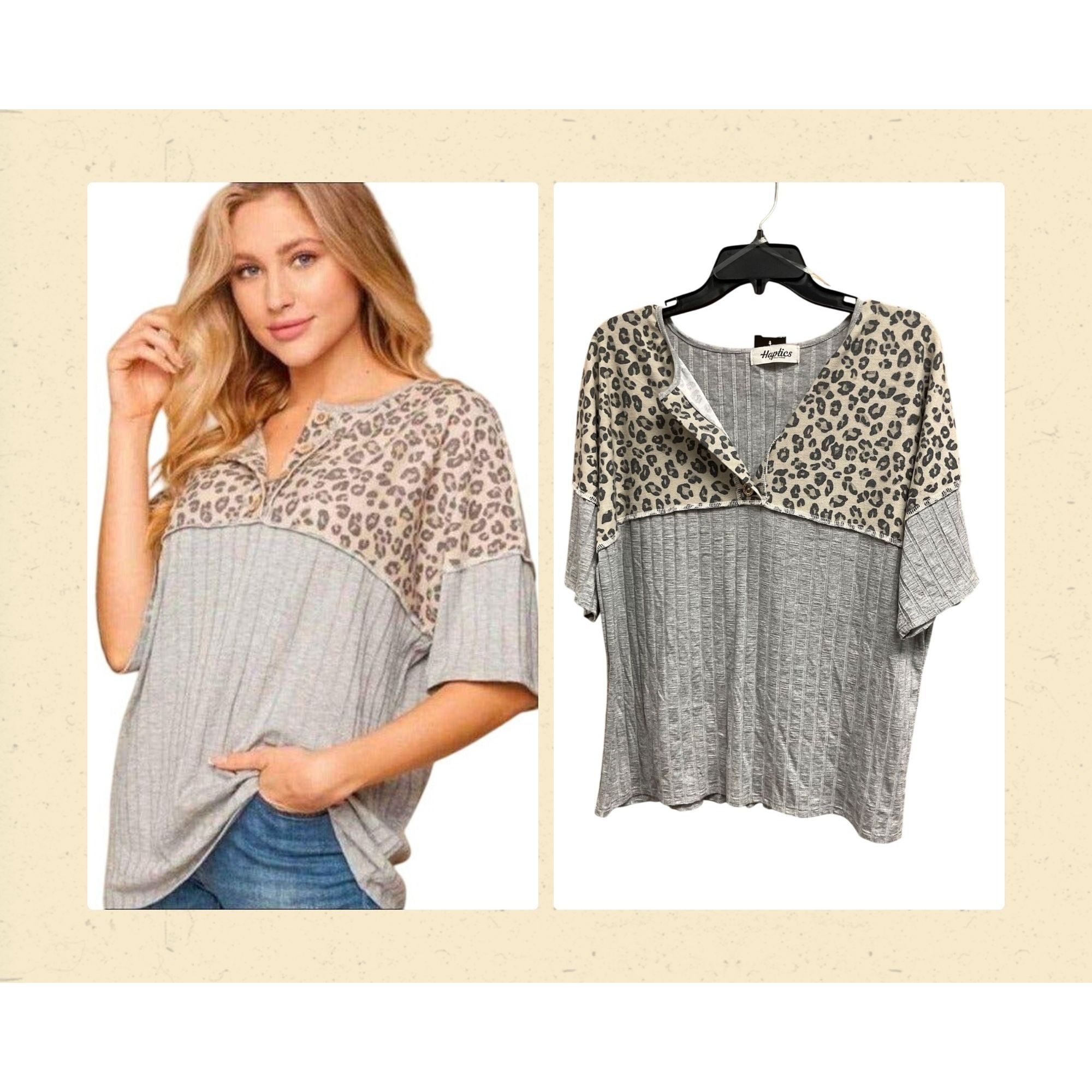Other Haptics by Holly Harper Gray Animal Print Small Size S / US 4 / IT 40 - 1 Thumbnail