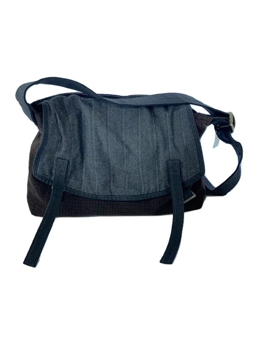Plaid Messenger Shoulder Bag - Comme Des Garcons in Grey, Men's