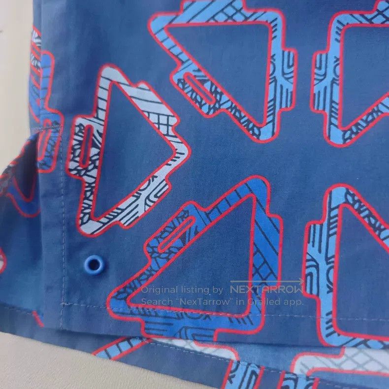 Hermes Hermes Blue Full Logo Drawstring Shorts Size 25" / US 0 / IT 36 - 7 Thumbnail