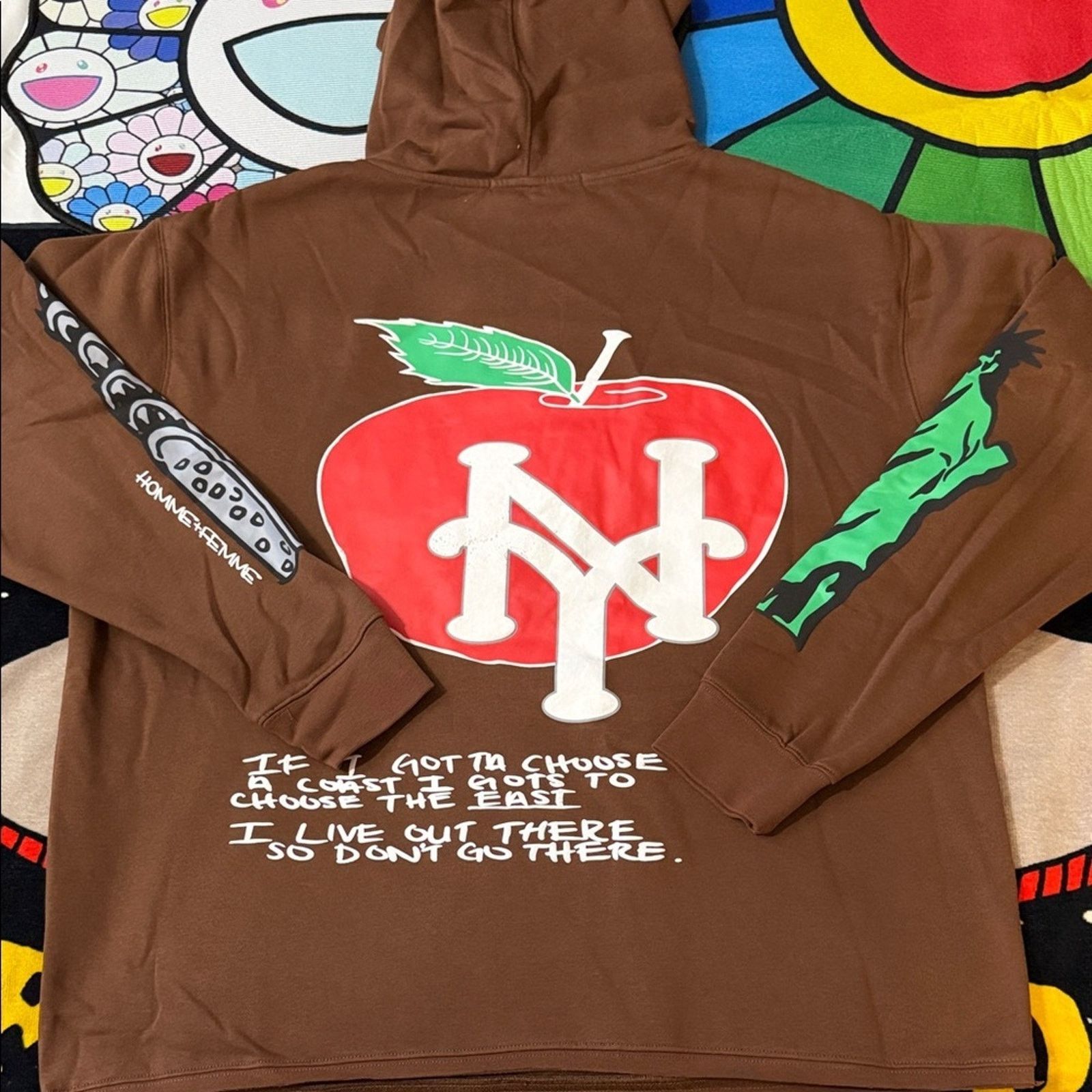 Homme + Femme La HOMME FEMME CALI TO NYC HOODIE CHOCOLATE Size US L / EU 52-54 / 3 - 9 Thumbnail