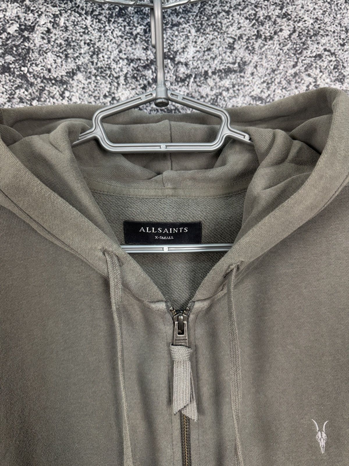 Allsaints Men’s Allsaints Raven Hoody Full Zip Luxury Hoodie Size XS Size US XS / EU 42 / 0 - 6 Thumbnail