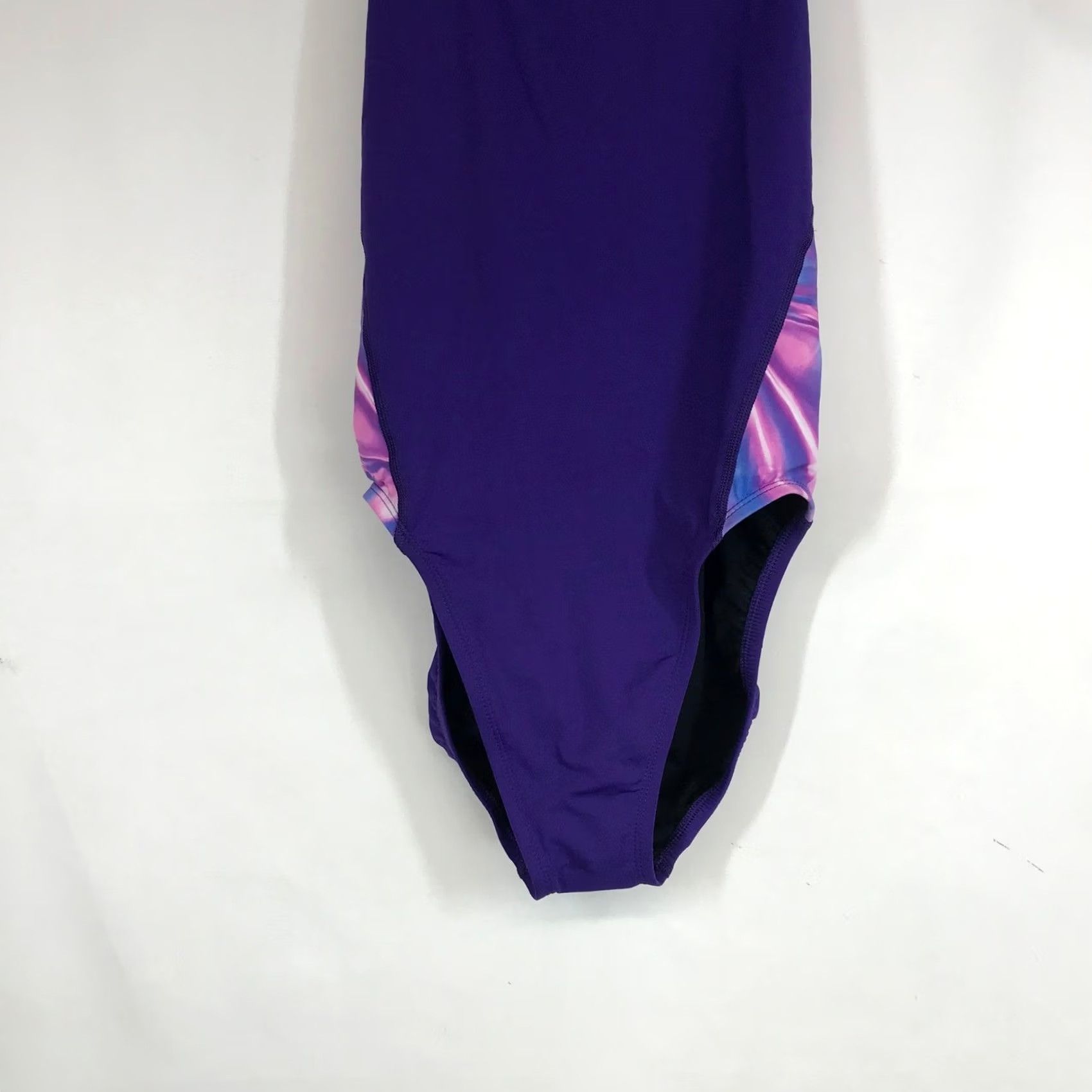 Nike Nike Suit Womens 36 Purple HydraStrong One Piece Swimsuit Pink Marble NESSC012 Size ONE SIZE - 3 Thumbnail