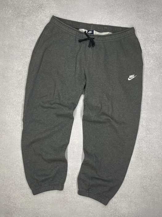 Nike Vintage Nike Basic Sweatpants Grey Y2K Drill Drip Swoosh