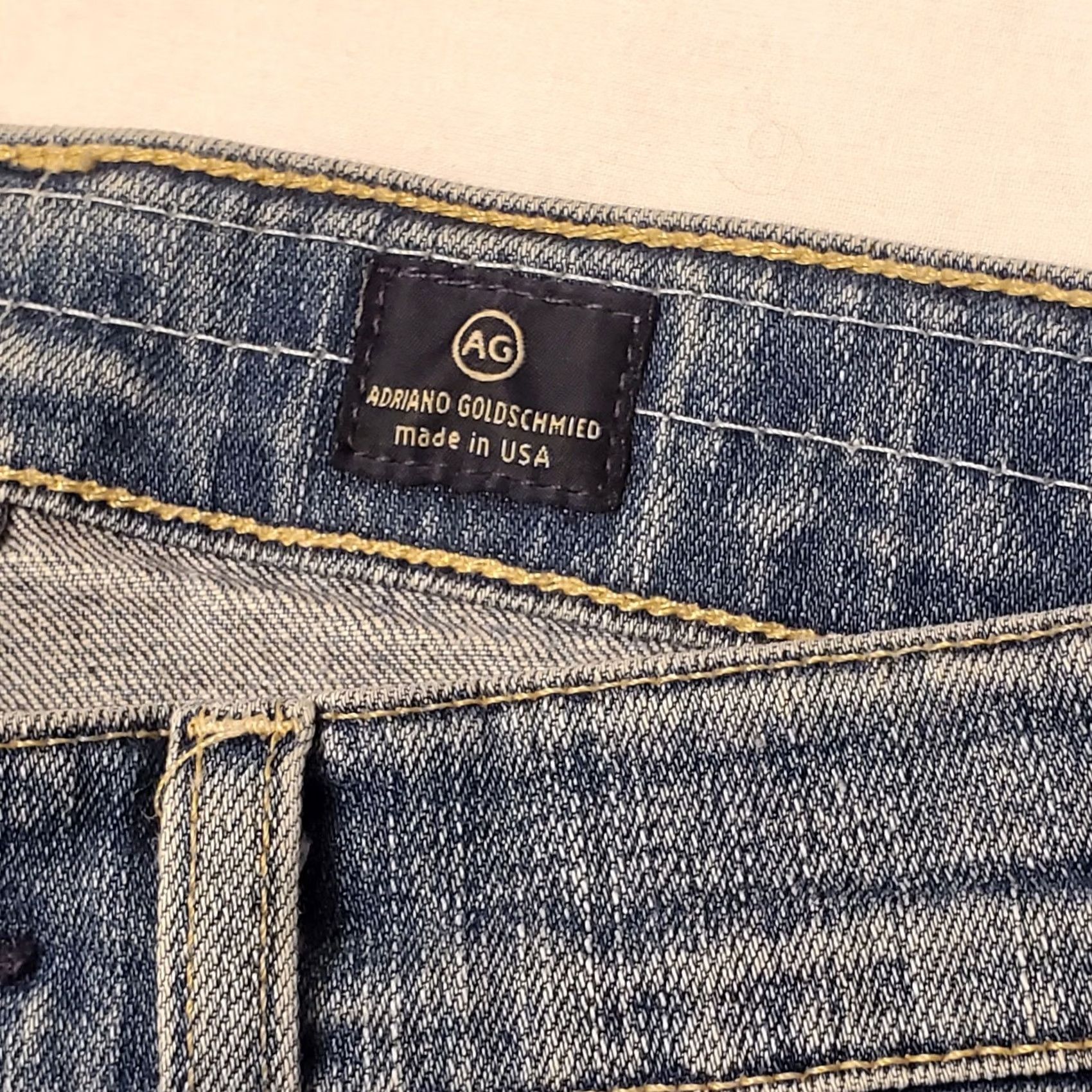 Vintage AG Adriano Goldschmied Jeans Womens 26 Blue Tomboy Crop Denim Relaxed USA Made Size 26" / US 2 / IT 38 - 7 Thumbnail