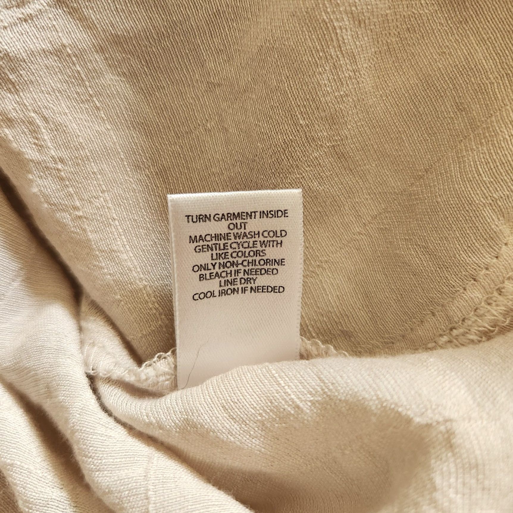 Vintage CJ Banks Womens Blouse |3X| Beige Textured Short Sleeve Batwing Flutter Sleeve Round Neck Pullover Casual Travel Business Size XXL / US 16-18 / IT 52-54 - 6 Thumbnail