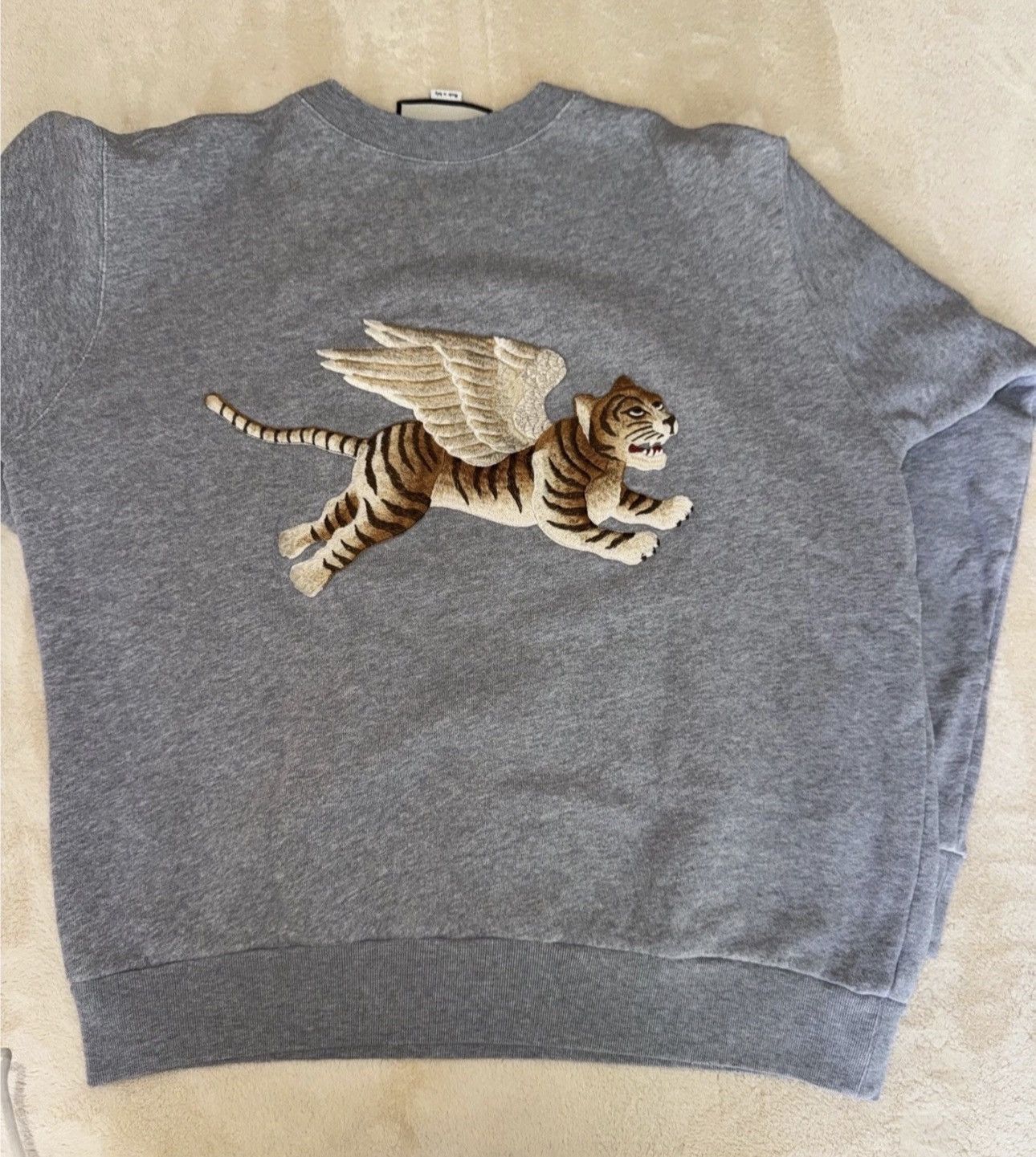 Gucci Gucci SS17 Glitter Logo Flying Tiger Sweatshirt Small Size S / US 4 / IT 40 - 4 Thumbnail