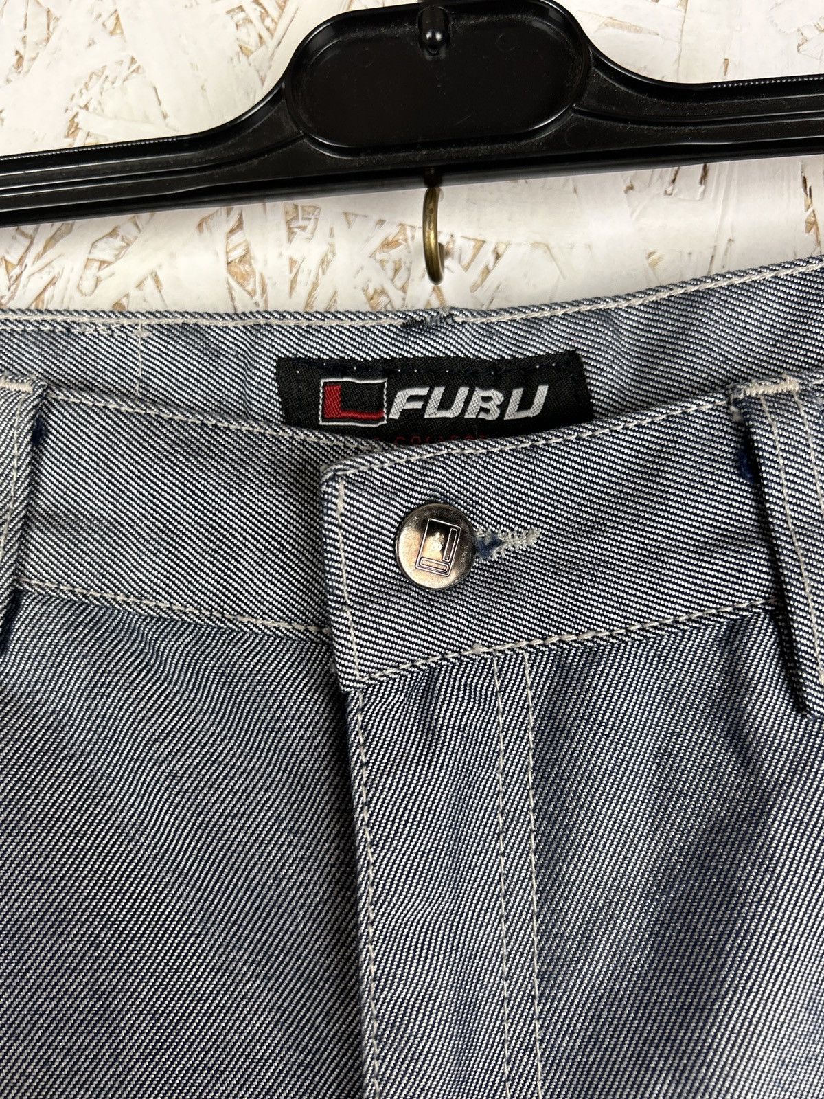 Fubu Vintage Fubu Collection Carpenter Shiny Denim Jeans W33 Size US 33 - 7 Thumbnail