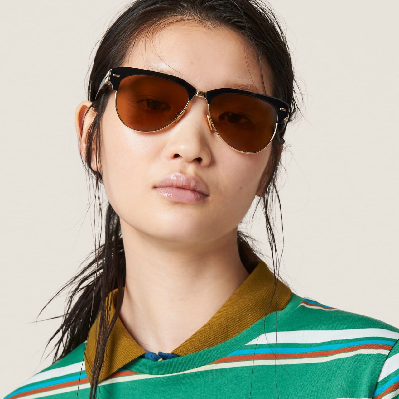 Miu Miu NEW Miu Miu MU09ZS 1AB2Z1 RUNWAY Unisex Sunglasses Size ONE SIZE - 11 Thumbnail