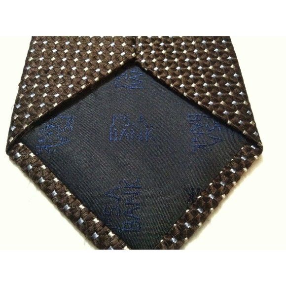 Jos. A. Bank JOS.A.BANK MENS BROWN 100%SILK CLASSIC TIE WIDTH:3 5/8" Size ONE SIZE - 4 Thumbnail