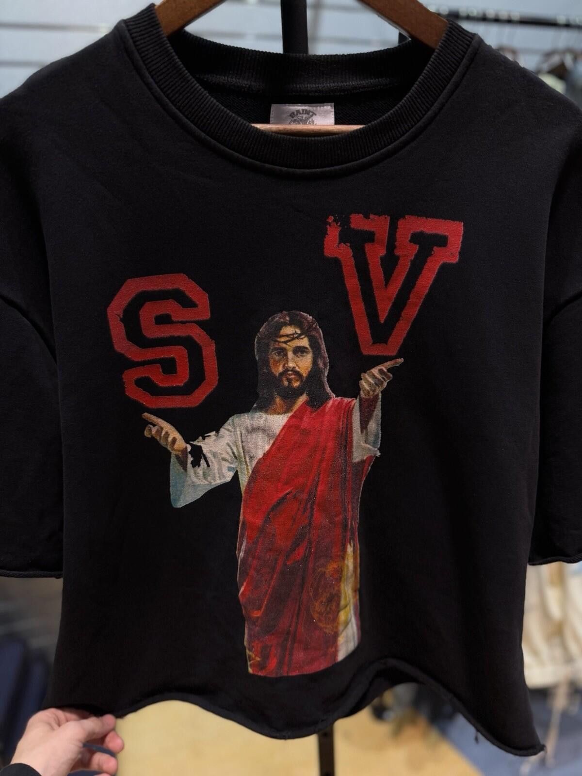 Saint Vanity Size M - Saint Vanity T-shirt 2025 Black/Red Crewneck Size US M / EU 48-50 / 2 - 1 Thumbnail