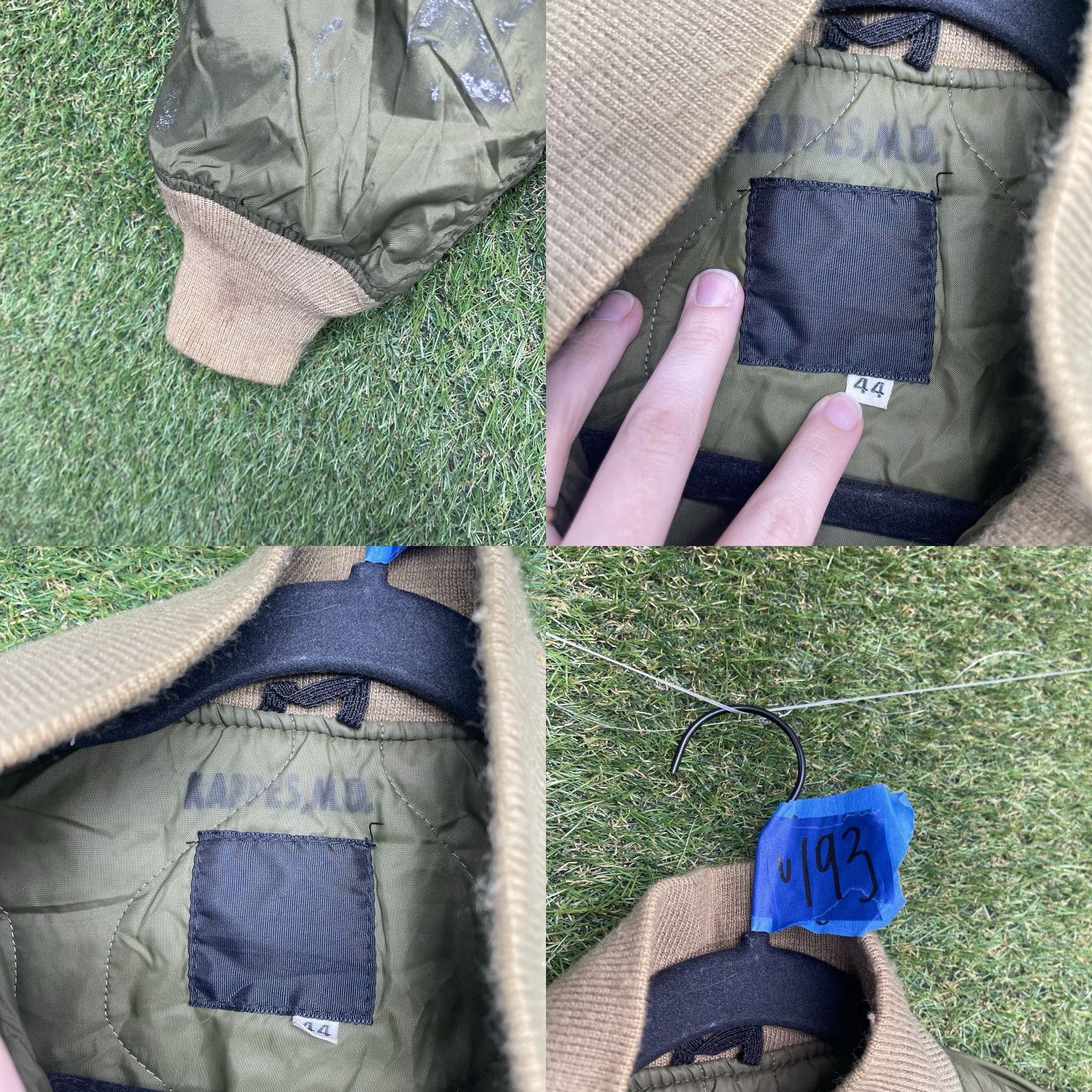 Vintage VINTAGE US Navy Marines G-8 WEP Flight Bomber Jacket 44 R Scovill Distressed Land Manufacturing Inc Men Navy Green Nylon Zip Size US S / EU 44-46 / 1 - 9 Thumbnail