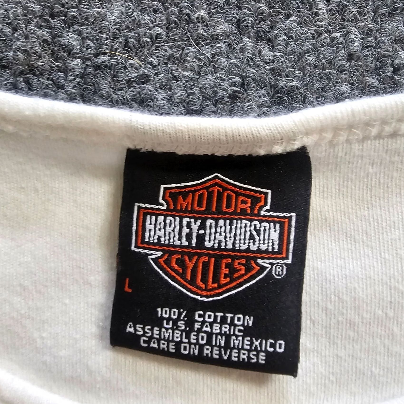 Harley Davidson Harley-Davidson Top Women Large White Snowflakes Rhinestone Colorado Casual Blouse Size L / US 10 / IT 46 - 3 Thumbnail
