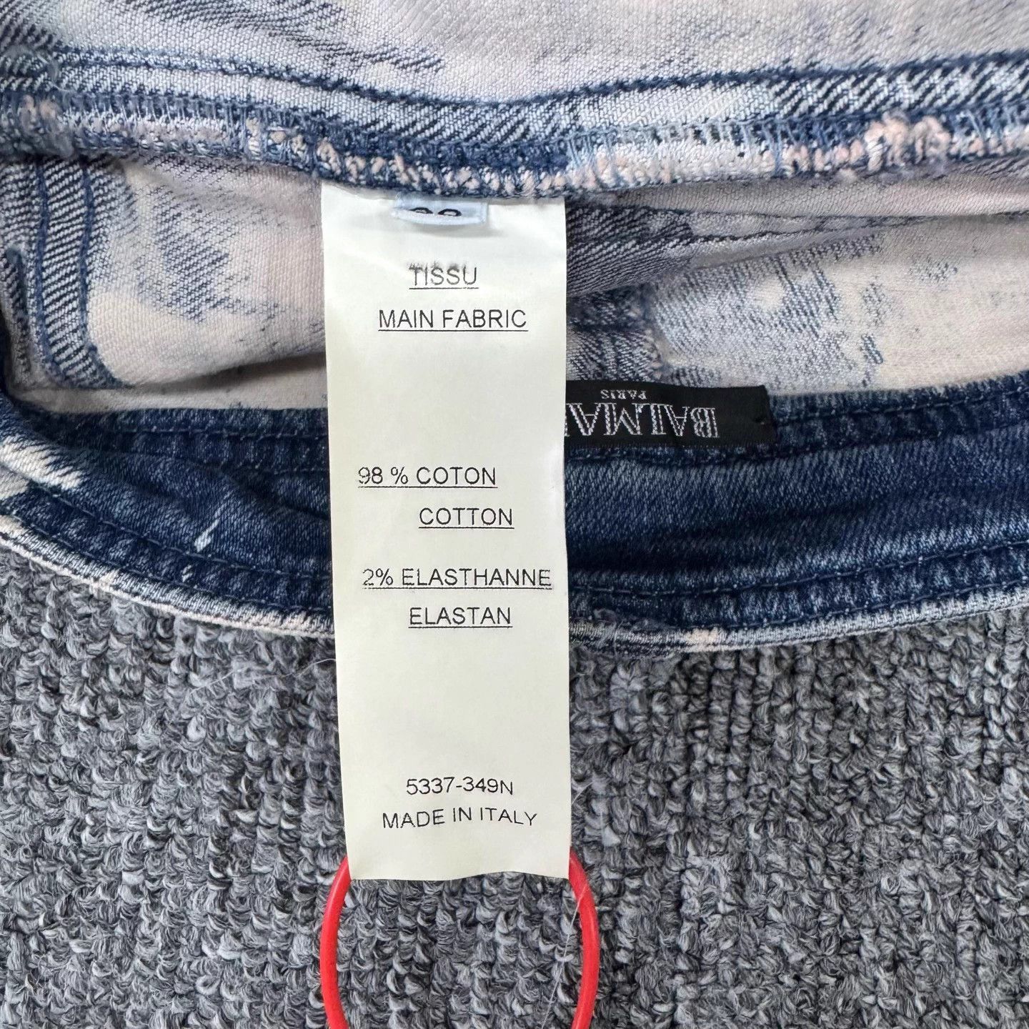 Balmain Balmain Distressed Denim Shorts 38 New with Tags Size 26" / US 2 / IT 38 - 6 Thumbnail