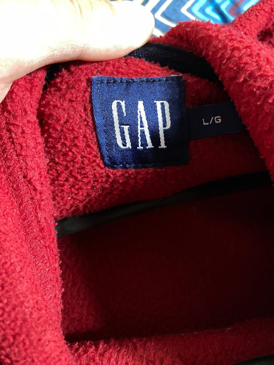 Gap × Vintage Crazy Vintage Y2K GAP Hoodie Embroidered Spell Out Grunge Size US L / EU 52-54 / 3 - 2 Thumbnail