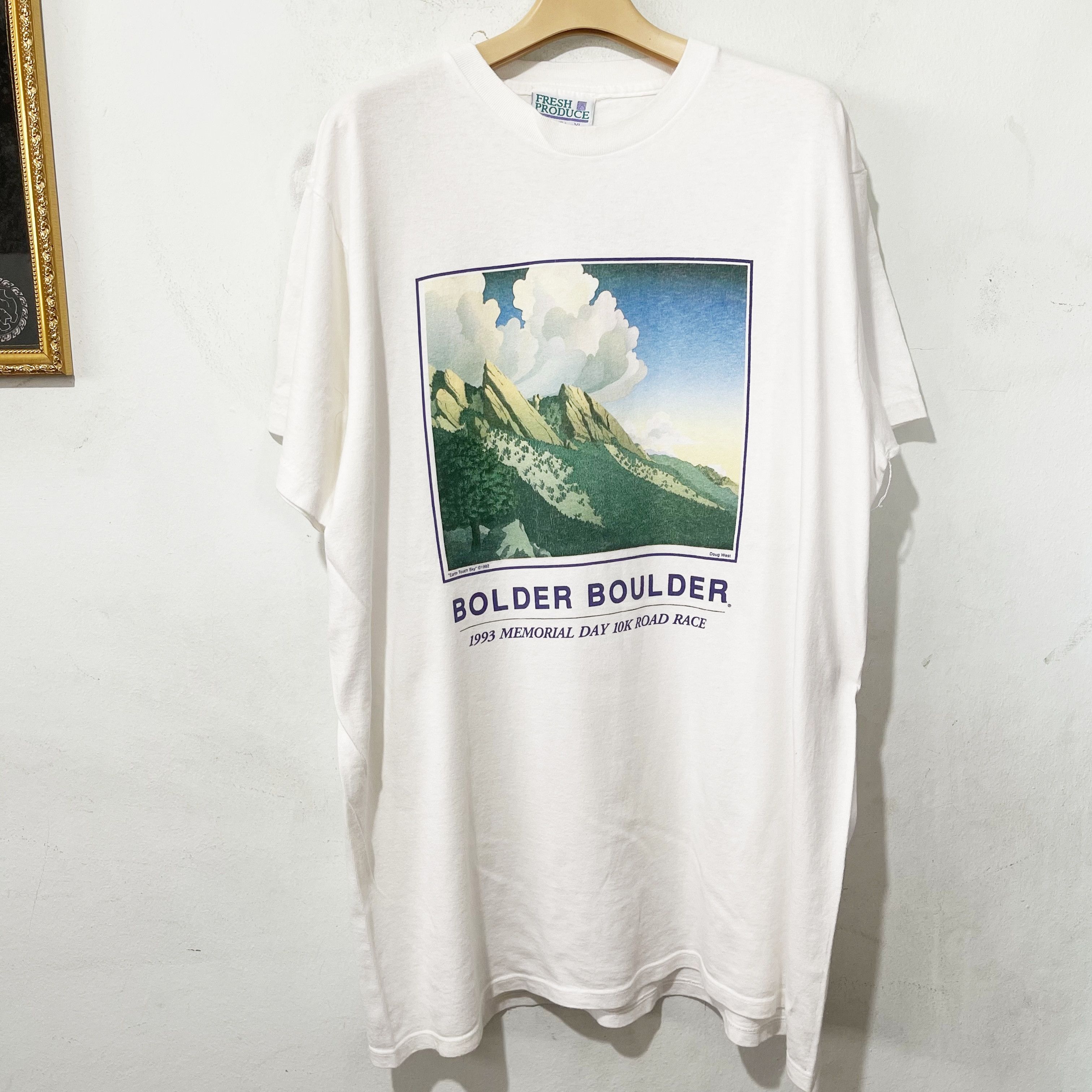 Vintage Vintage 1993 Bolder Boulder 10K Road Race T-Shirt Size US XL / EU 56 / 4 - 1 Thumbnail