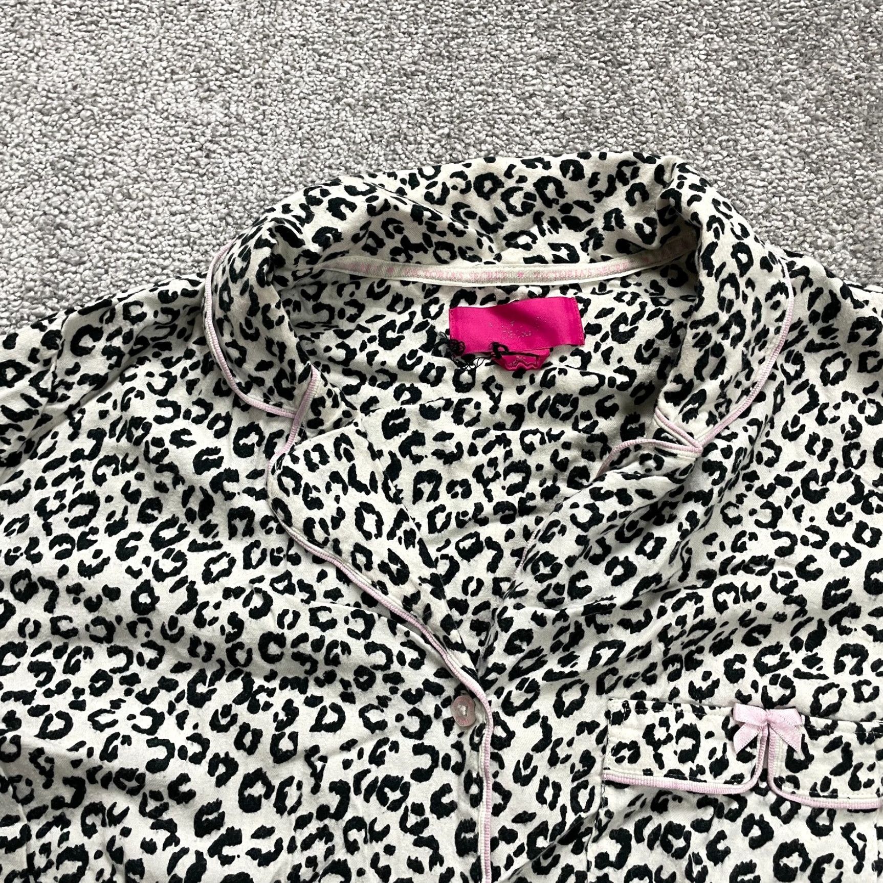 Victoria's Secret Victoria's Secret Women's Sleepwear Pajama Top Long Sleeve Leopard Animal Print Multicolor Small官 Size S / US 4 / IT 40 - 3 Thumbnail