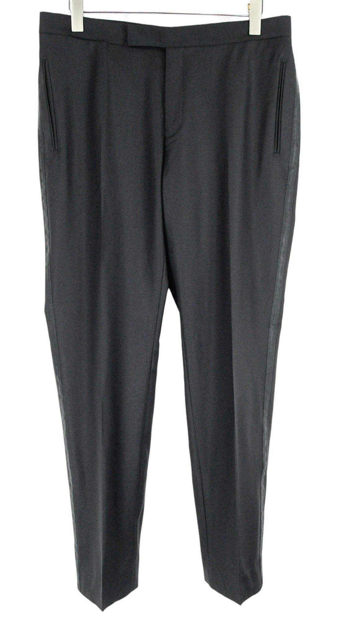Suitsupply LAZIO TUX UK44S Black Wool 2 Piece Suit 57834 Size 44S - 7 Thumbnail