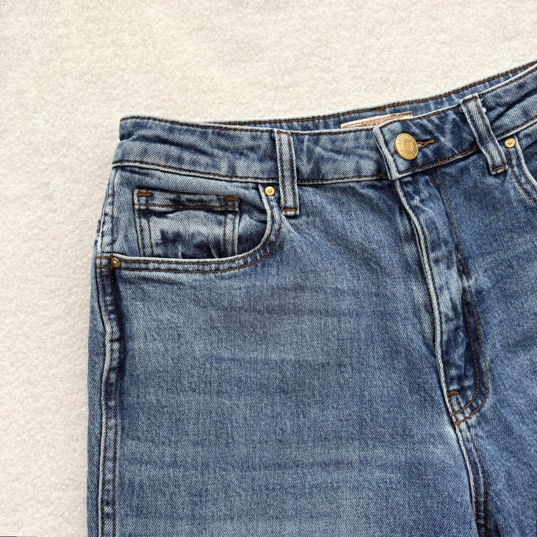 Vintage KUT From The Kloth Melissa Straight Jeans Womens 4 Blue Mid Rise Stretch Denim Size 27" / US 4 / IT 40 - 3 Thumbnail