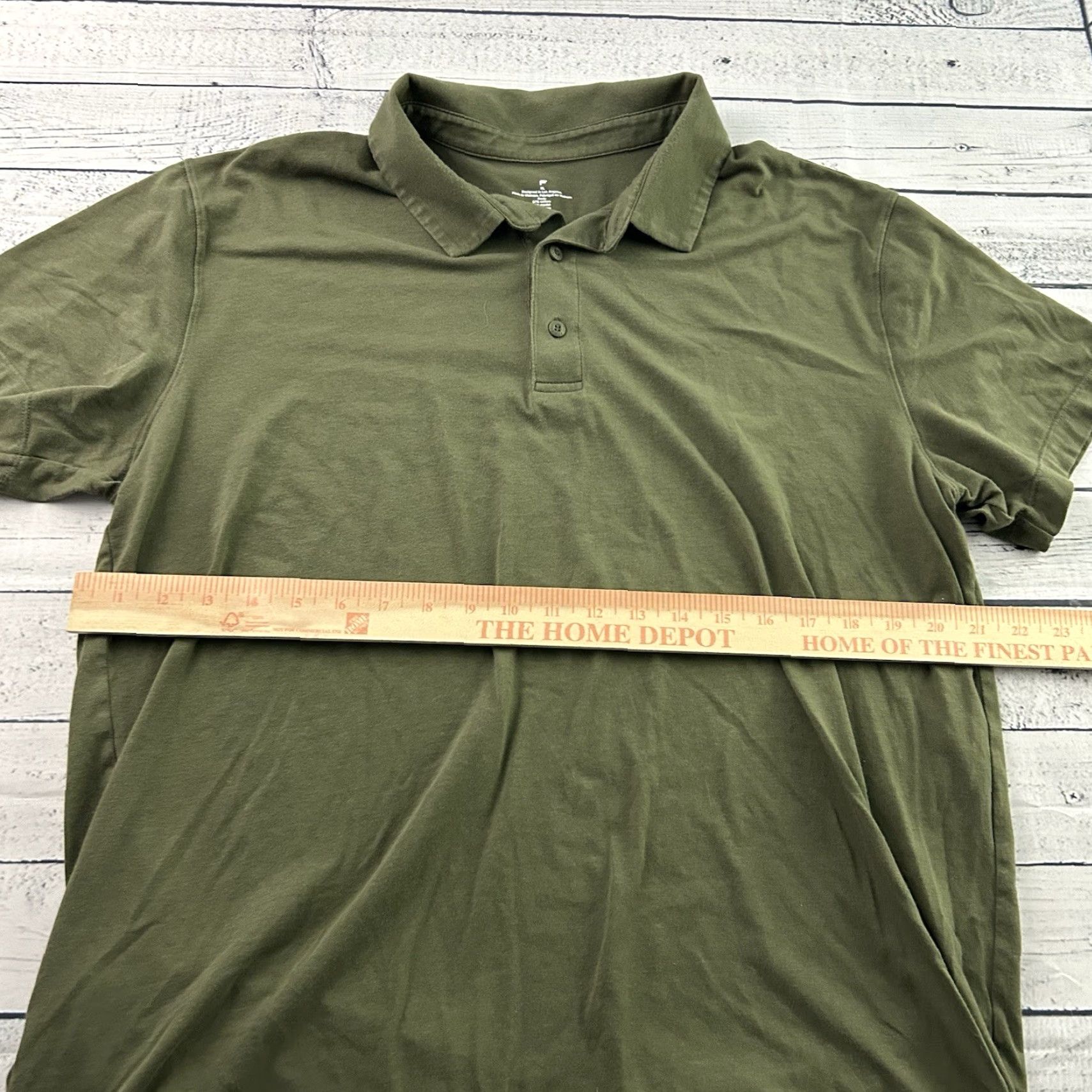 Fabletics Fabletics Polo Shirt Short Sleeve Cotton Modal Stretch Men's XL Green Size US XL / EU 56 / 4 - 4 Thumbnail