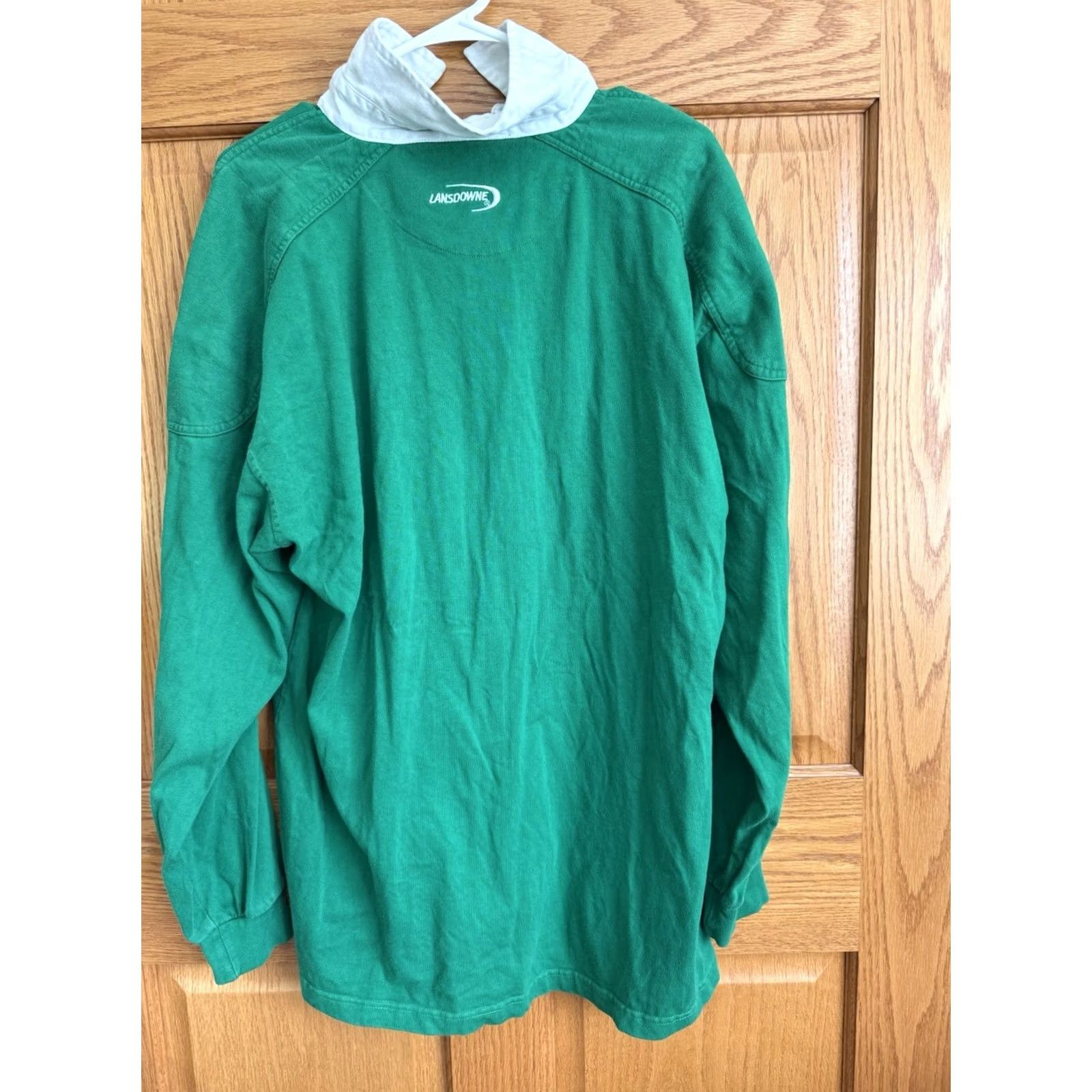Vintage VINTAGE Lansdowne Green Clover Pullover Knit Rugby Sweater L Men Green Embroidered Vintage: Yes Size US L / EU 52-54 / 3 - 2 Thumbnail