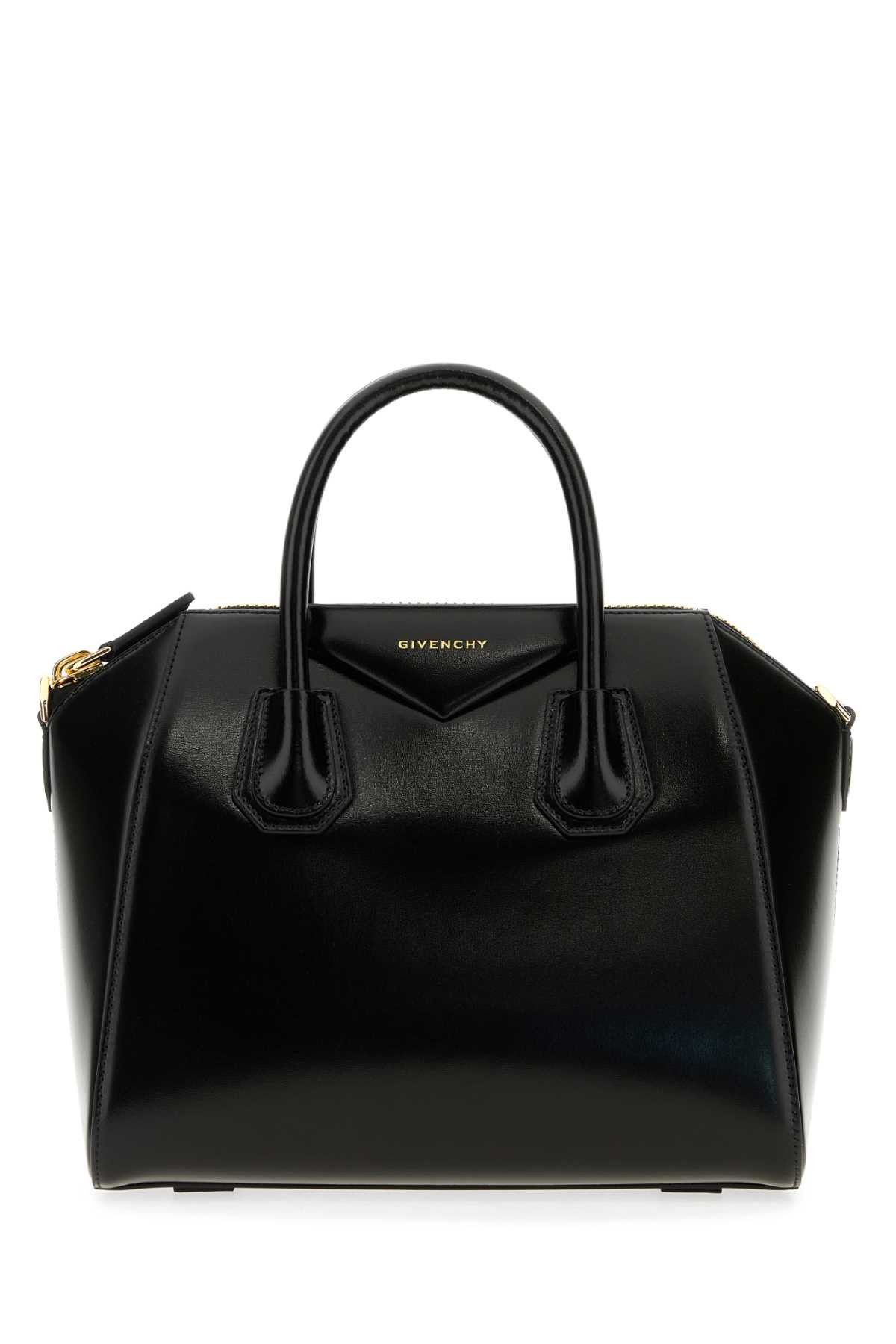 Givenchy Black Leather Small Antigona Handbag Size ONE SIZE - 1 Thumbnail