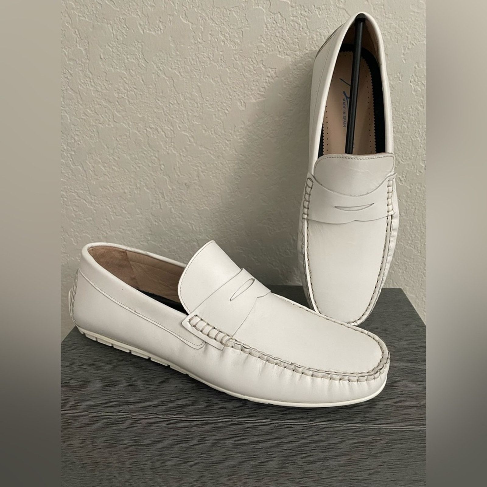 Bacco Bucci Bacco Bucci Capi Moccasin Loafer White - Men Size 8D Size US 8 / EU 41 - 1 Thumbnail