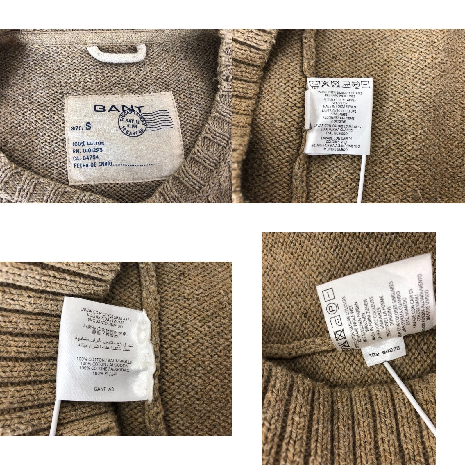 Gant GANT US Flag Pullover Cotton Women S Brown Sweater Size S / US 4 / IT 40 - 9 Thumbnail