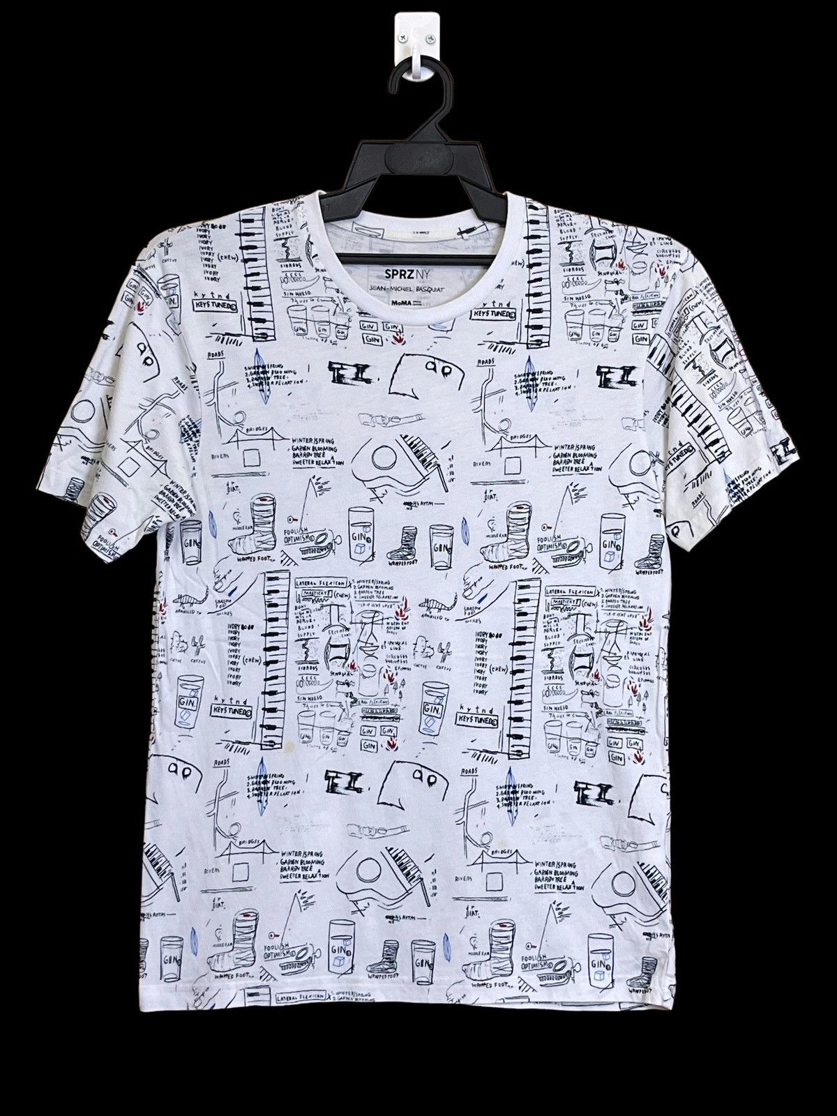 Jean-Michel Basquiat JEAN MICHEL BASQUIAT x UNIQLO 2014 FULL PRINT TEE SHIRT Size US S / EU 44-46 / 1 - 1 Thumbnail