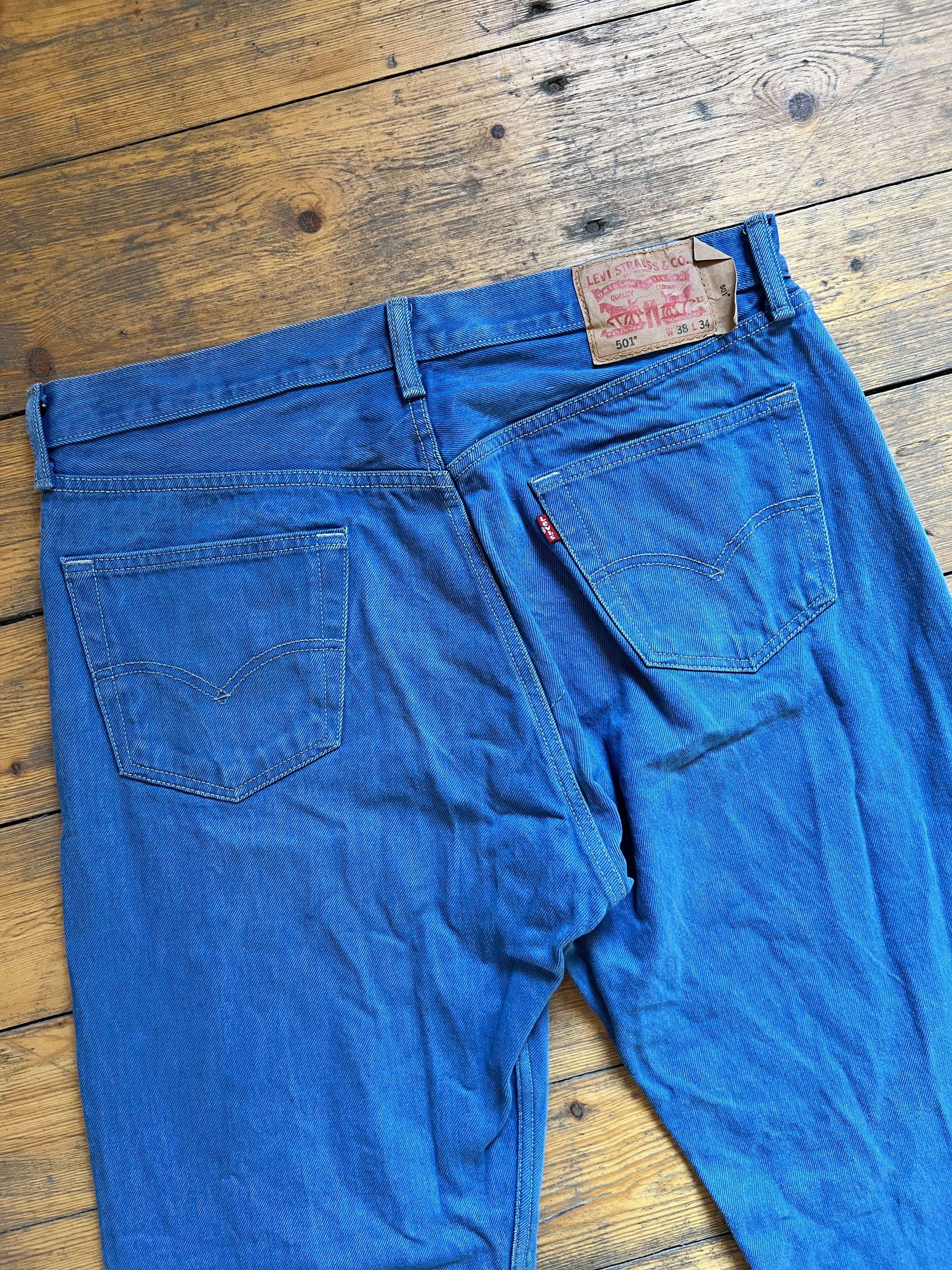 Levi's Vintage Clothing × Unsound Rags Levis Indigo Baggie Vintage Jeans Pants Size US 38 / EU 54 - 8 Thumbnail