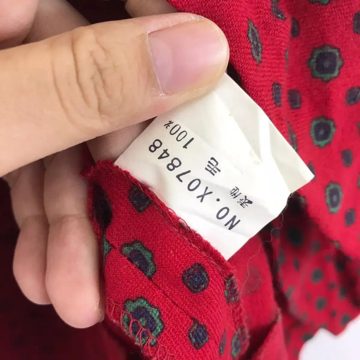 Vintage LEILIAN Japanese Brand Polca Dot Design Red Wool Blazer Coat Size US M / EU 48-50 / 2 - 3 Thumbnail