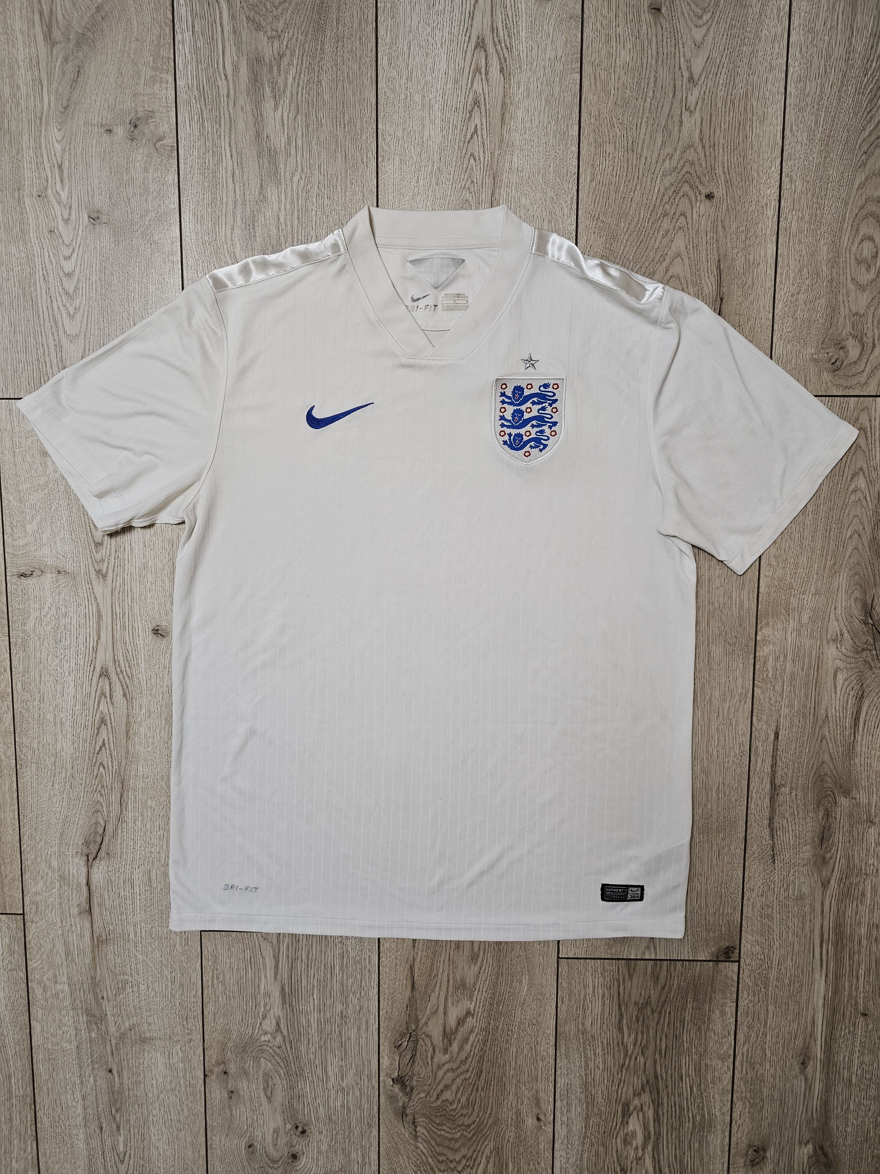 Nike ENGLAND 2014 2016 HOME FOOTBALL SHIRT SOCCER JERSEY Size US L / EU 52-54 / 3 - 1 Thumbnail