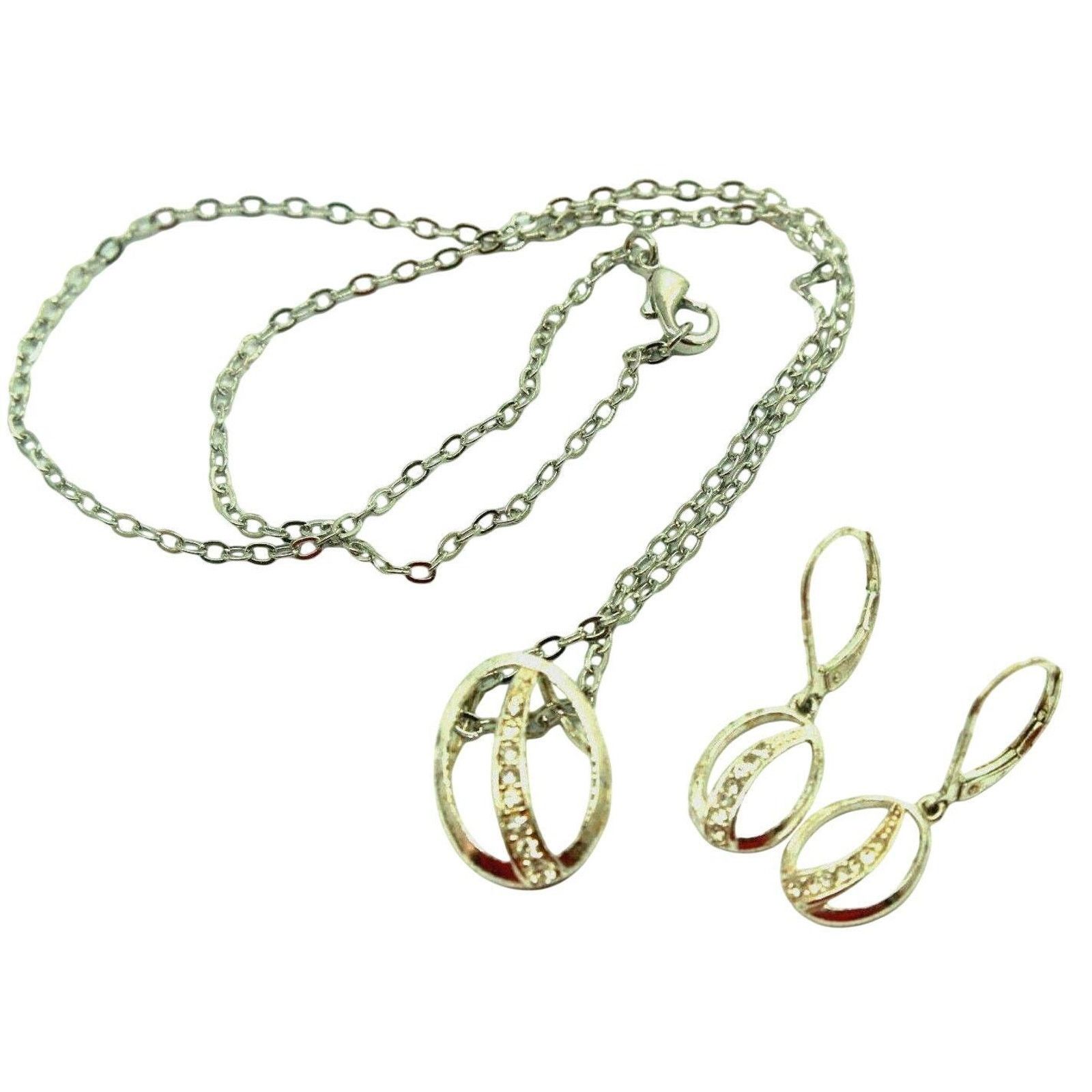 Other Vintage Avon Nina Ricci Silvertone Pendant Necklace Earring Size ONE SIZE - 4 Thumbnail