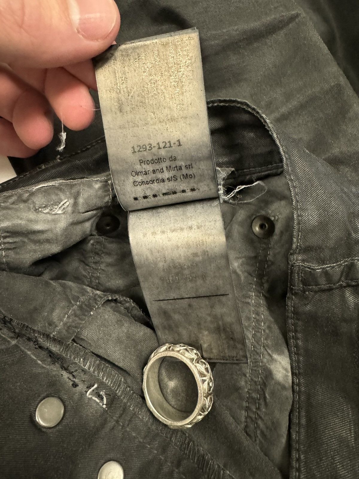 Rick Owens × Rick Owens Drkshdw Rick Owens Torrence Cut Waxed Denim Size US 28 / EU 44 - 14 Thumbnail