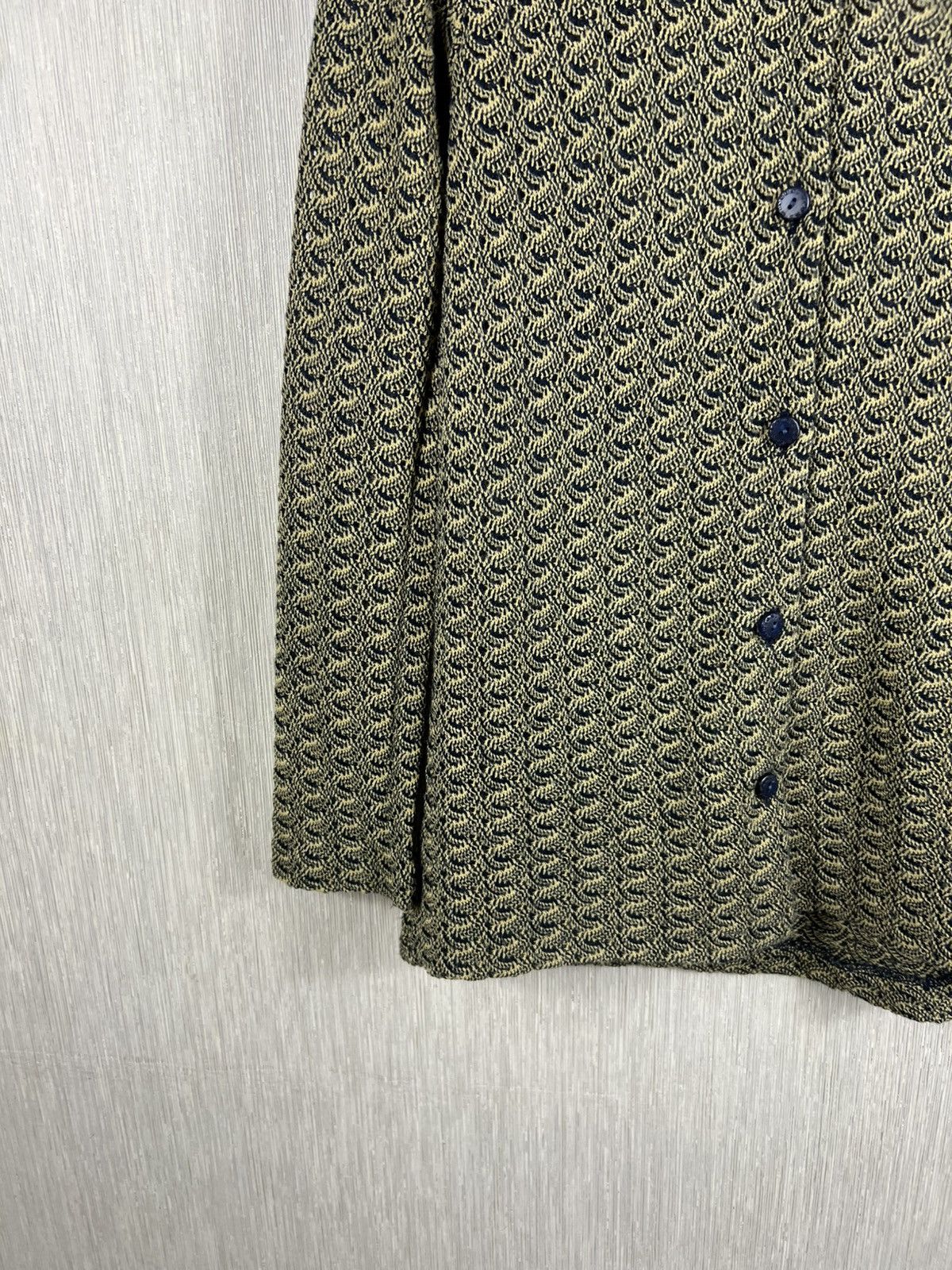 Missoni Vintage 90s Missoni Sport wool knit button up shirt pattern Size M / US 6-8 / IT 42-44 - 7 Thumbnail