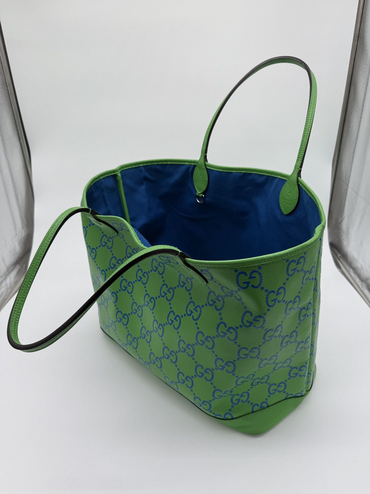 Gucci Gucci Green & Blue Monogram Tote Size ONE SIZE - 2 Thumbnail