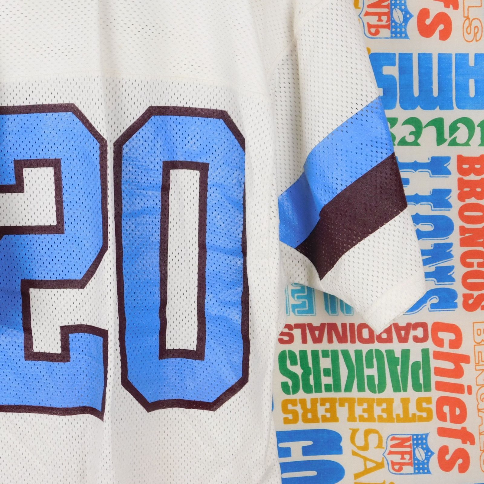 Russell Athletic 90s Russell Athletic Football Jersey Size S White Mesh #20 Size US S / EU 44-46 / 1 - 8 Thumbnail