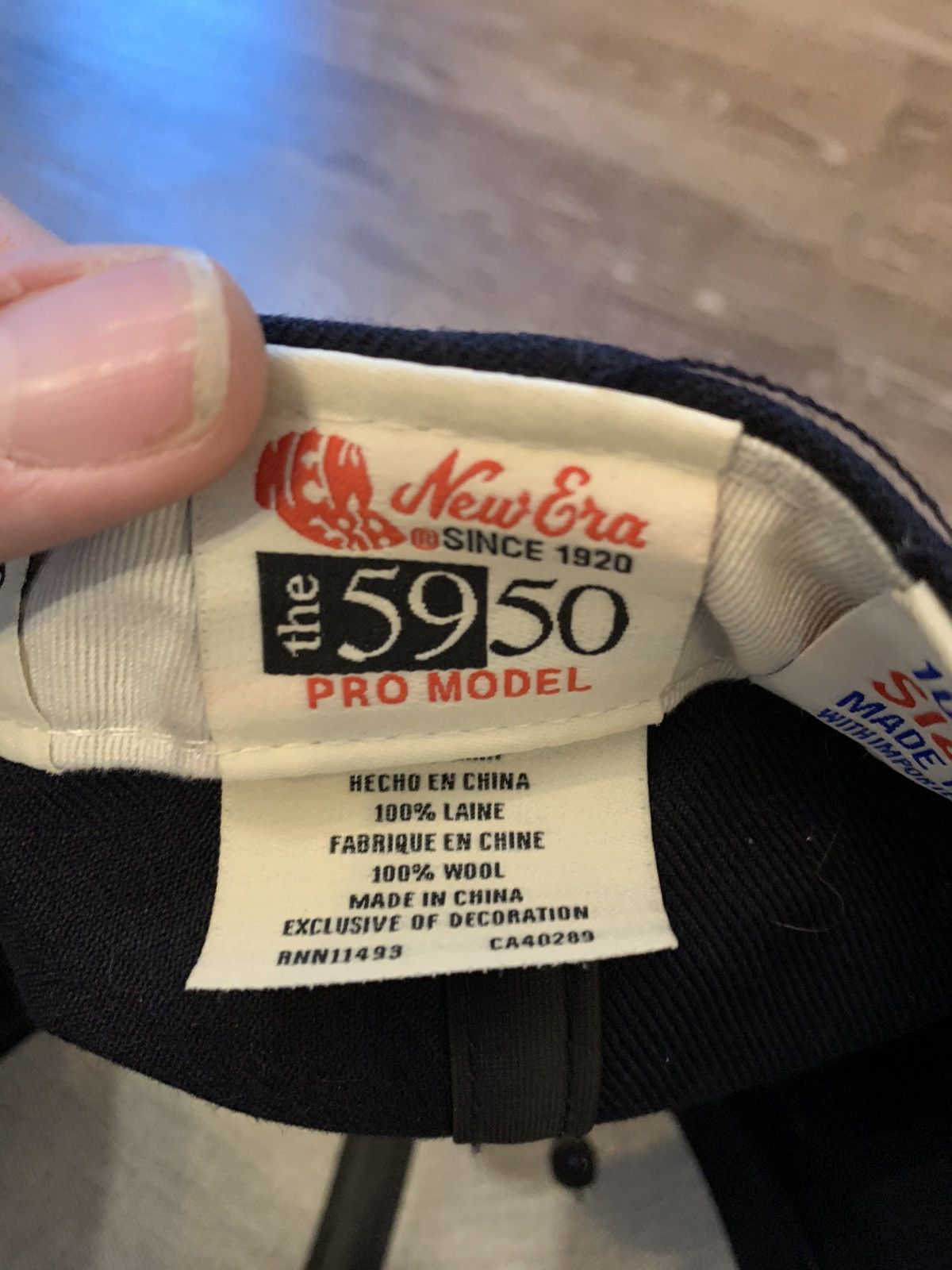 Essentials × New Era 7 3/8 Navy Essentials FOG New Era Cap Size ONE SIZE - 6 Thumbnail